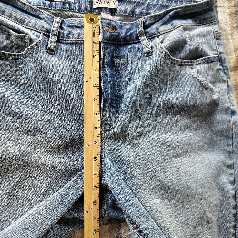Ava & Viv Womens High Rise Skinny jeans Size 17 Blue Classic Denim Casual - Picture 7 of 8